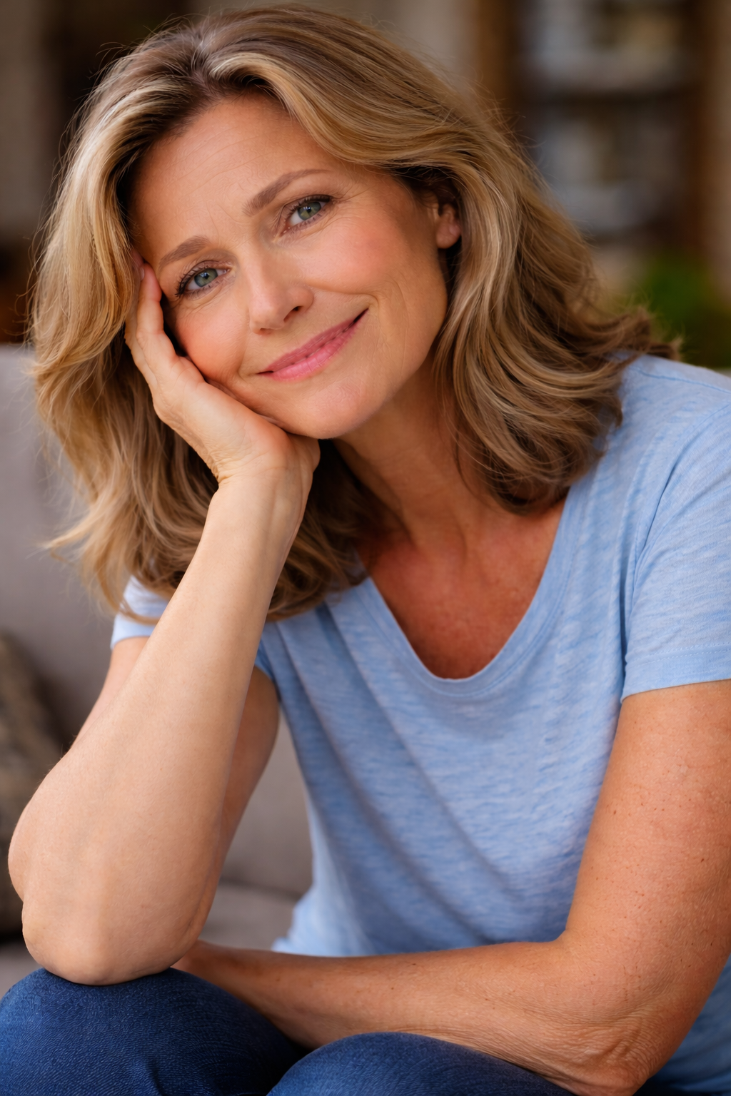 Woman thinking, struggling